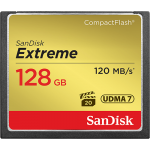 SanDIsk Extreme Compact Flash Memory Card 128GB / 64GB / 32GB.